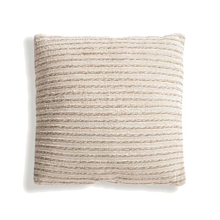 Alka, coussin provençal, blanc cassé