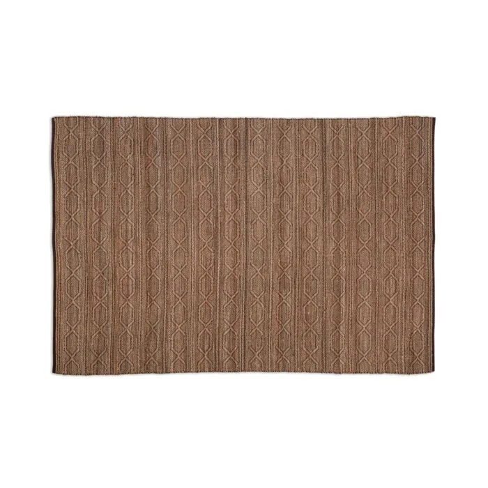Tudia, tapis classique en jute, marron