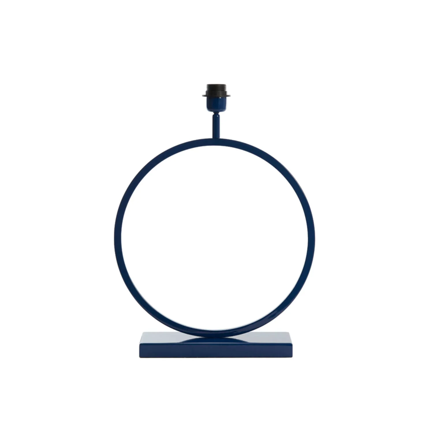 Socle de lampe ronde bleue Light & Living Liva – H. 53 cm