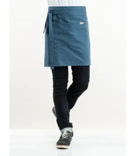 Tablier bas recyclé bleu Taille unique Sereno Blue Melee Chaud Devant