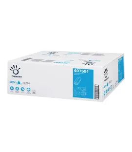 Essuie-main blanc ouate de cellulose 20,3 cm x 24 cm (20 pièces)