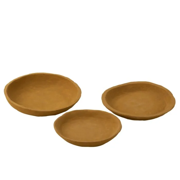 Zomira, plats décoratifs, jaune vibrant