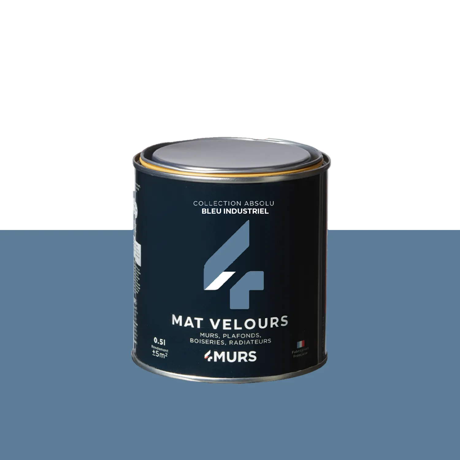 Absolu Peinture Finition Peinture bleu industriel 0,5 L - 4MURS