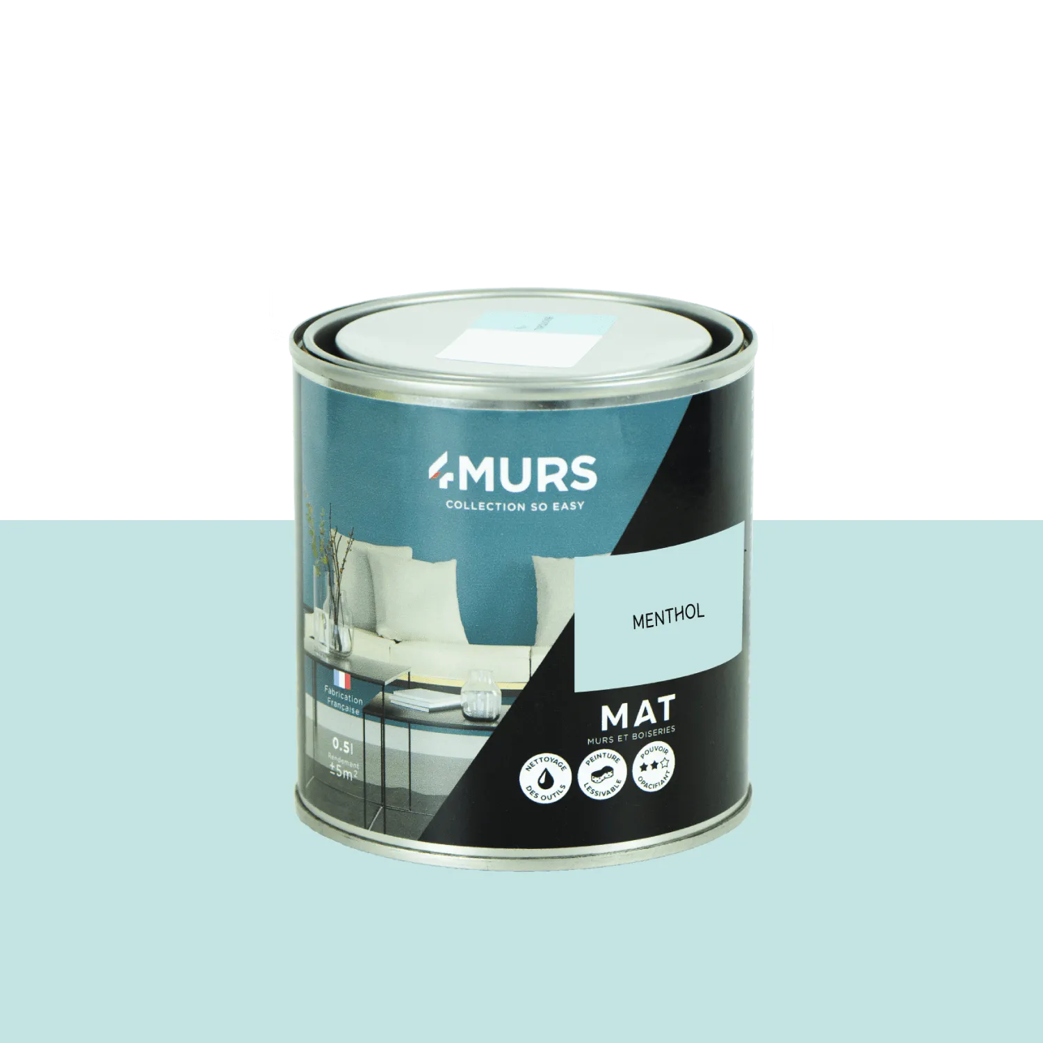 So Easy Peinture Finition Peinture menthol Mat 0,5 L - 4MURS