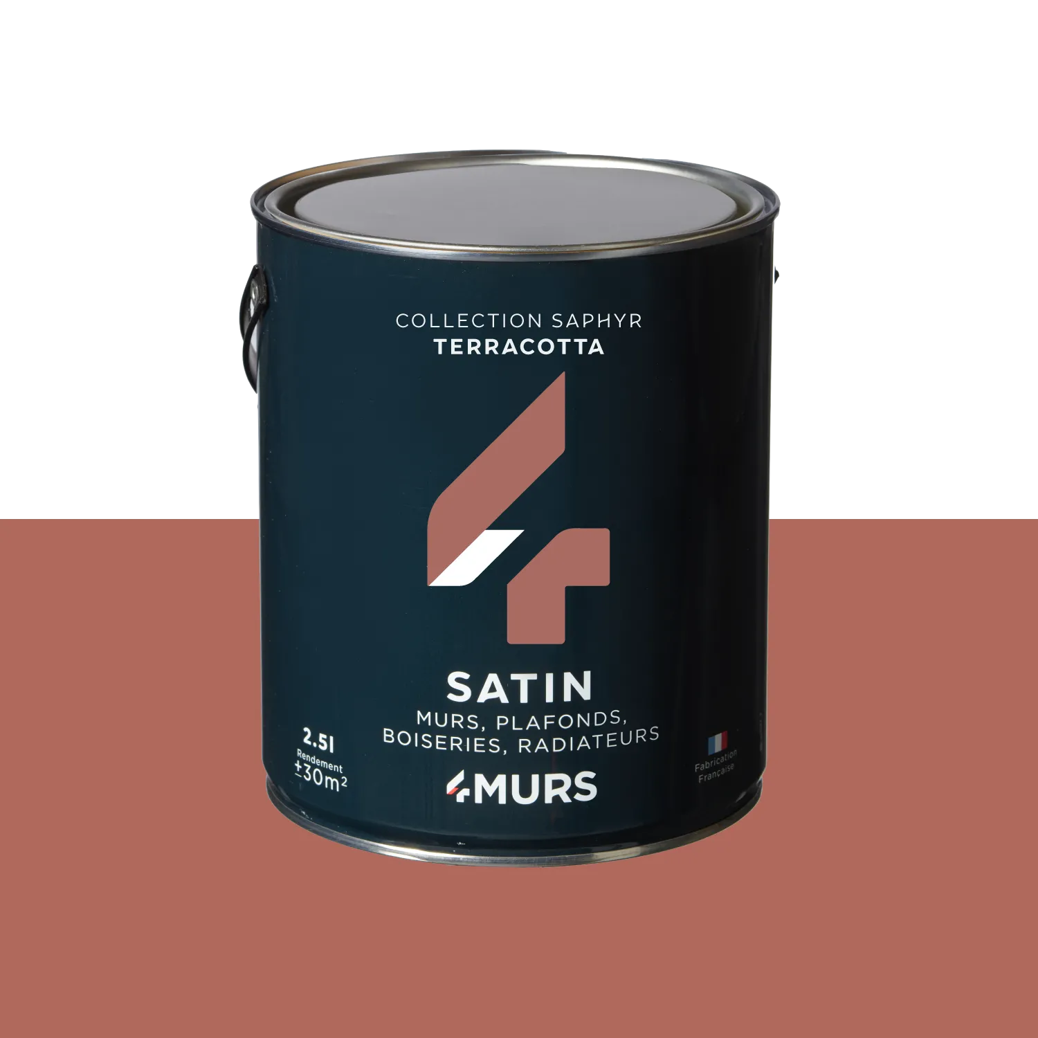 Saphyr Peinture Multi-supports Peinture terracotta Satiné - 4MURS