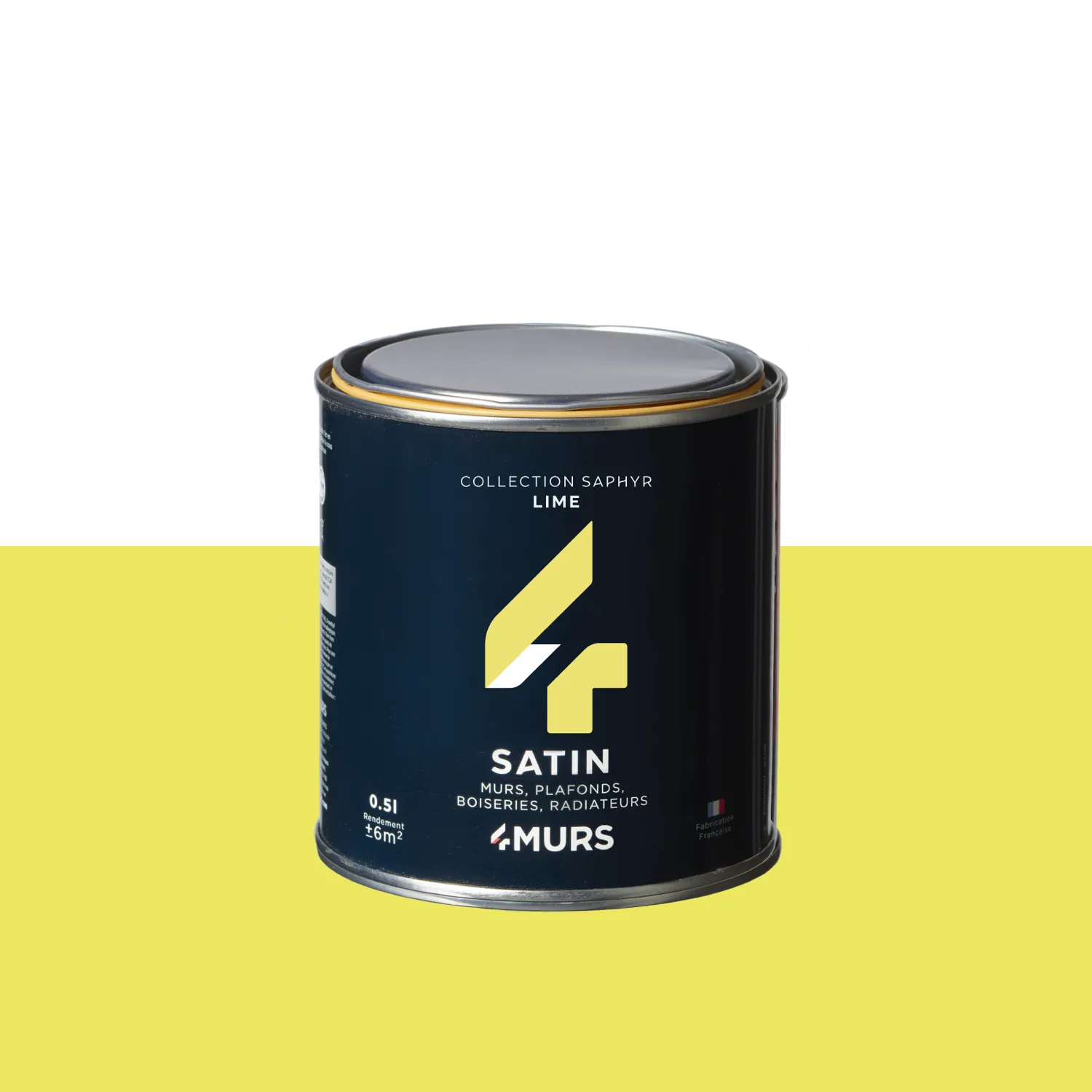 Saphyr Peinture Finition Peinture lime Satiné 0,5 L - 4MURS