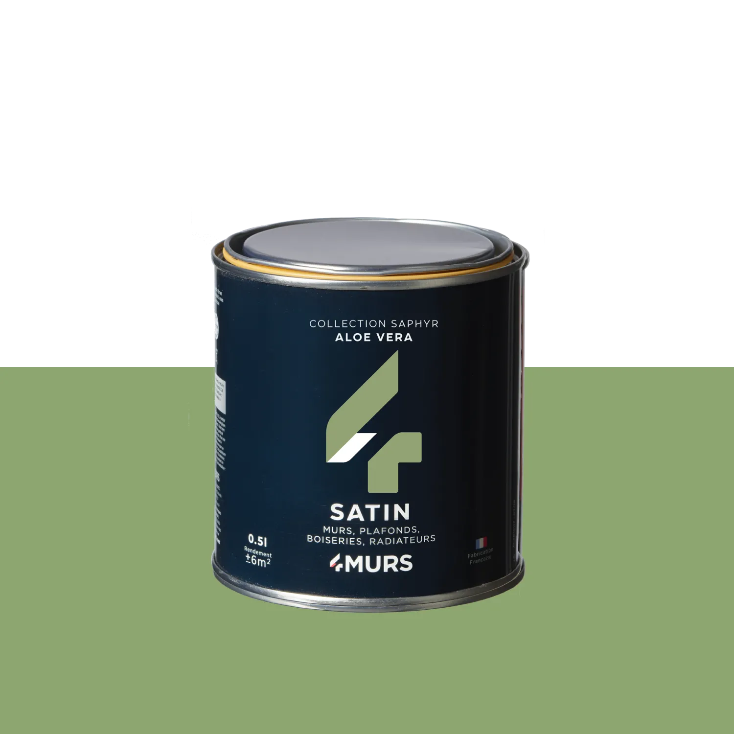 Saphyr Peinture Finition Peinture aloe vera Satiné 0,5 L - 4MURS