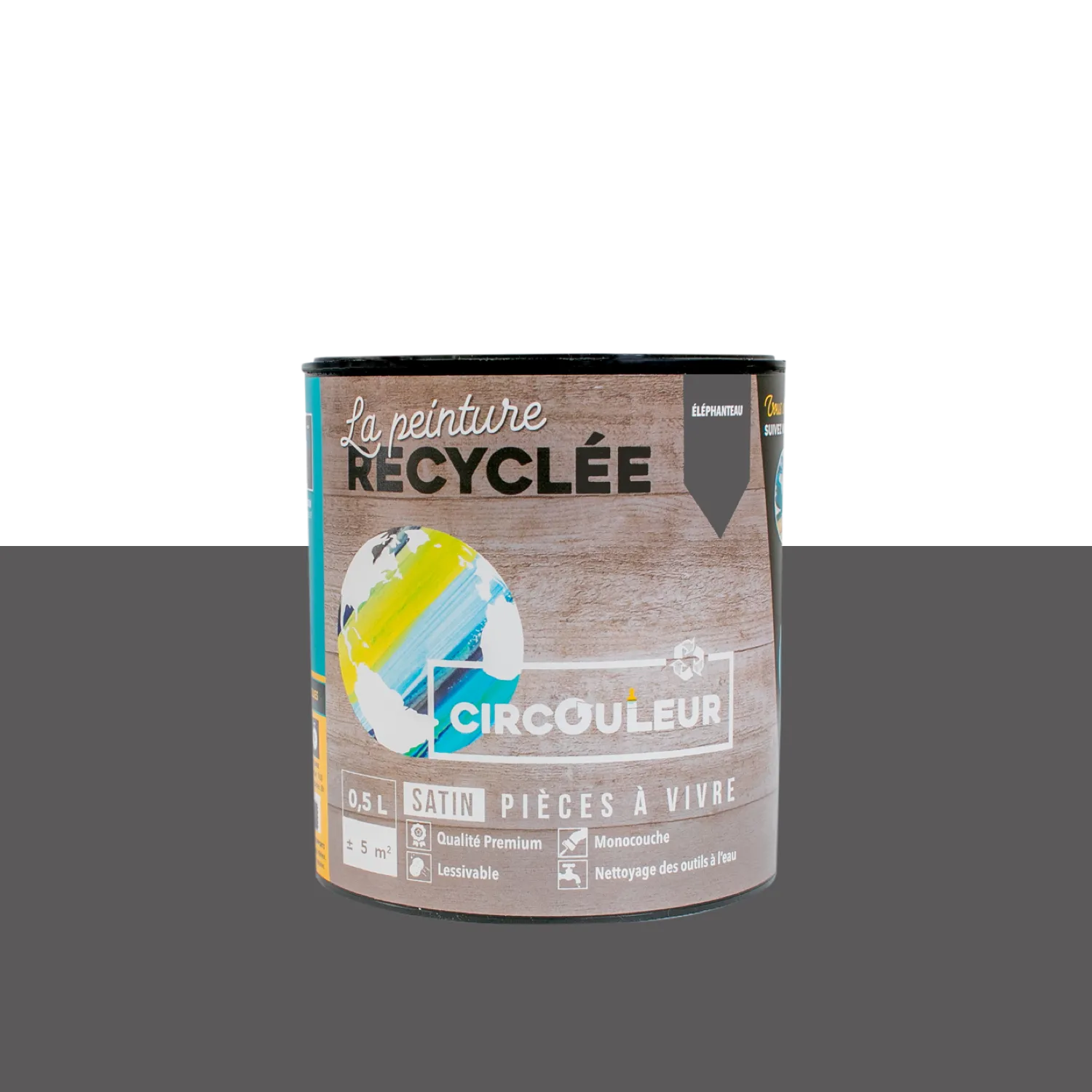 CIRCOULEUR Peinture Peinture éléphanteau Satiné 0,5 L - 4MURS