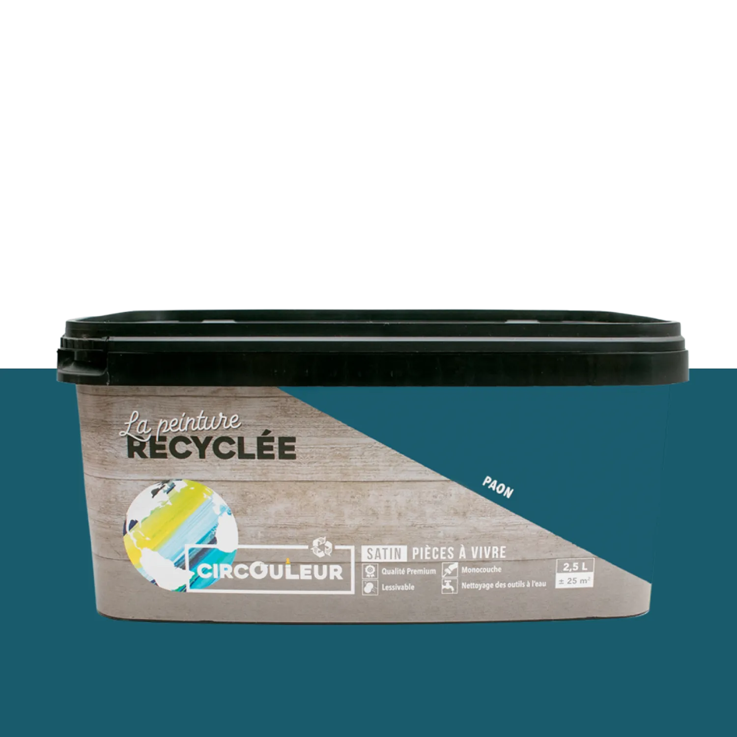 CIRCOULEUR Peinture Peinture paon Satiné 2,5 L - 4MURS