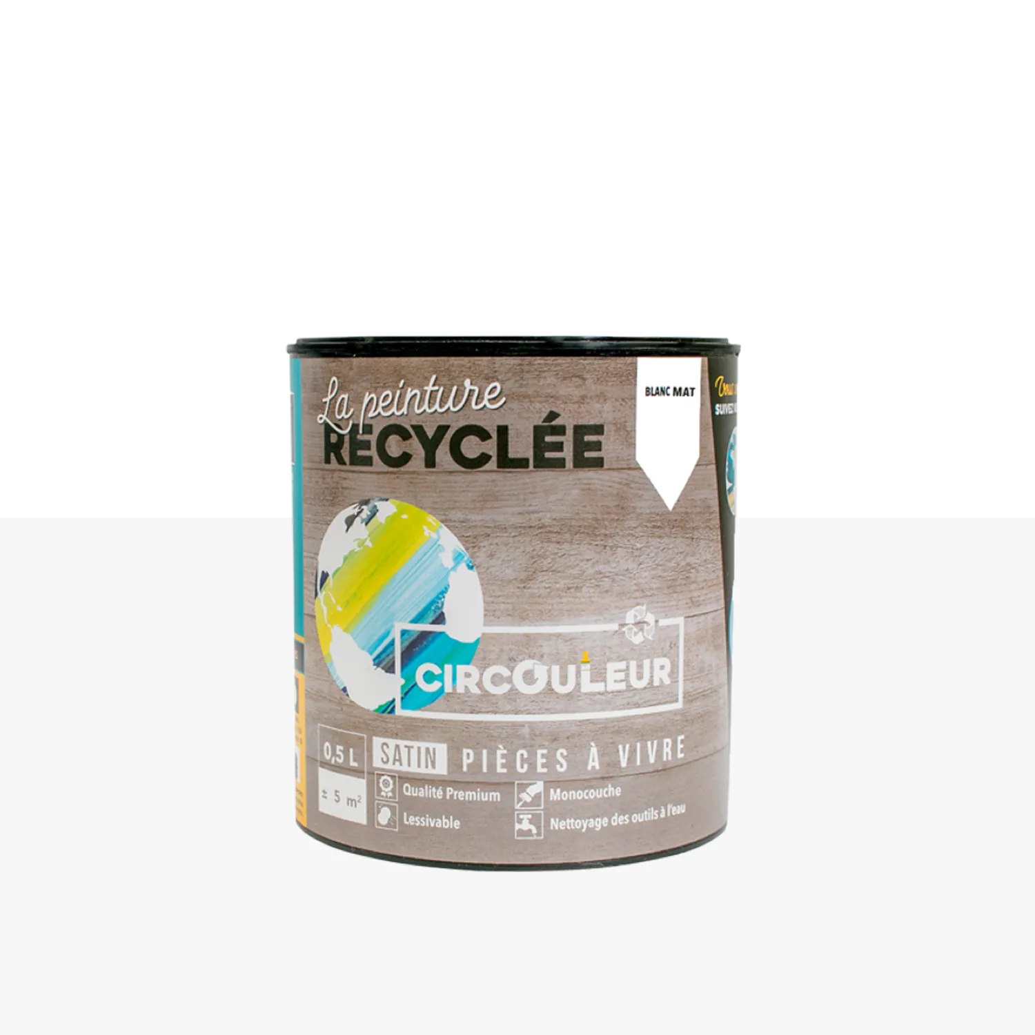 CIRCOULEUR Peinture Peinture blanc Mat 0,5 L - 4MURS