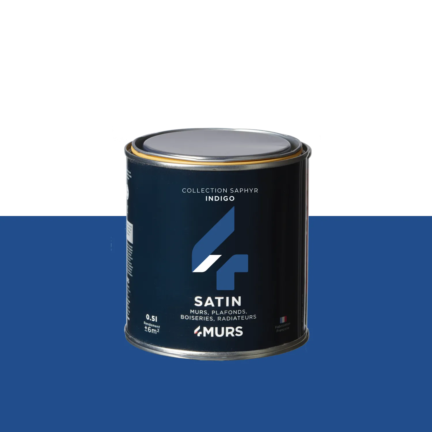 Saphyr Peinture Finition Peinture indigo Satiné 0,5 L - 4MURS