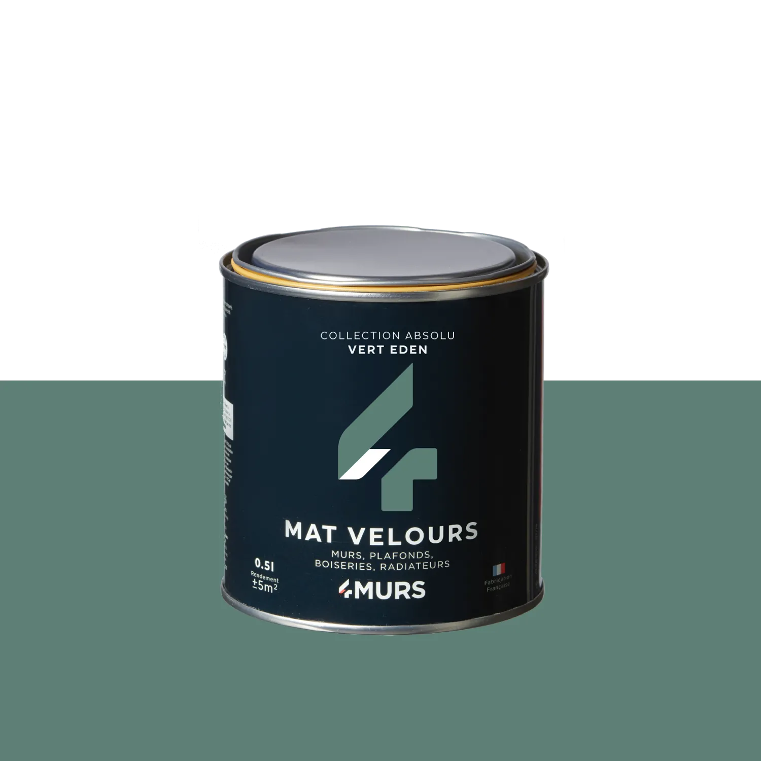 Absolu Peinture Finition Peinture vert eden Mat 0,5 L - 4MURS