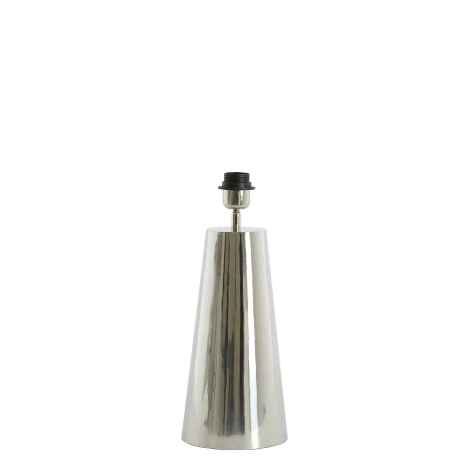 Base de lampe conique en argent Light & Living Yelos – H. 35 cm