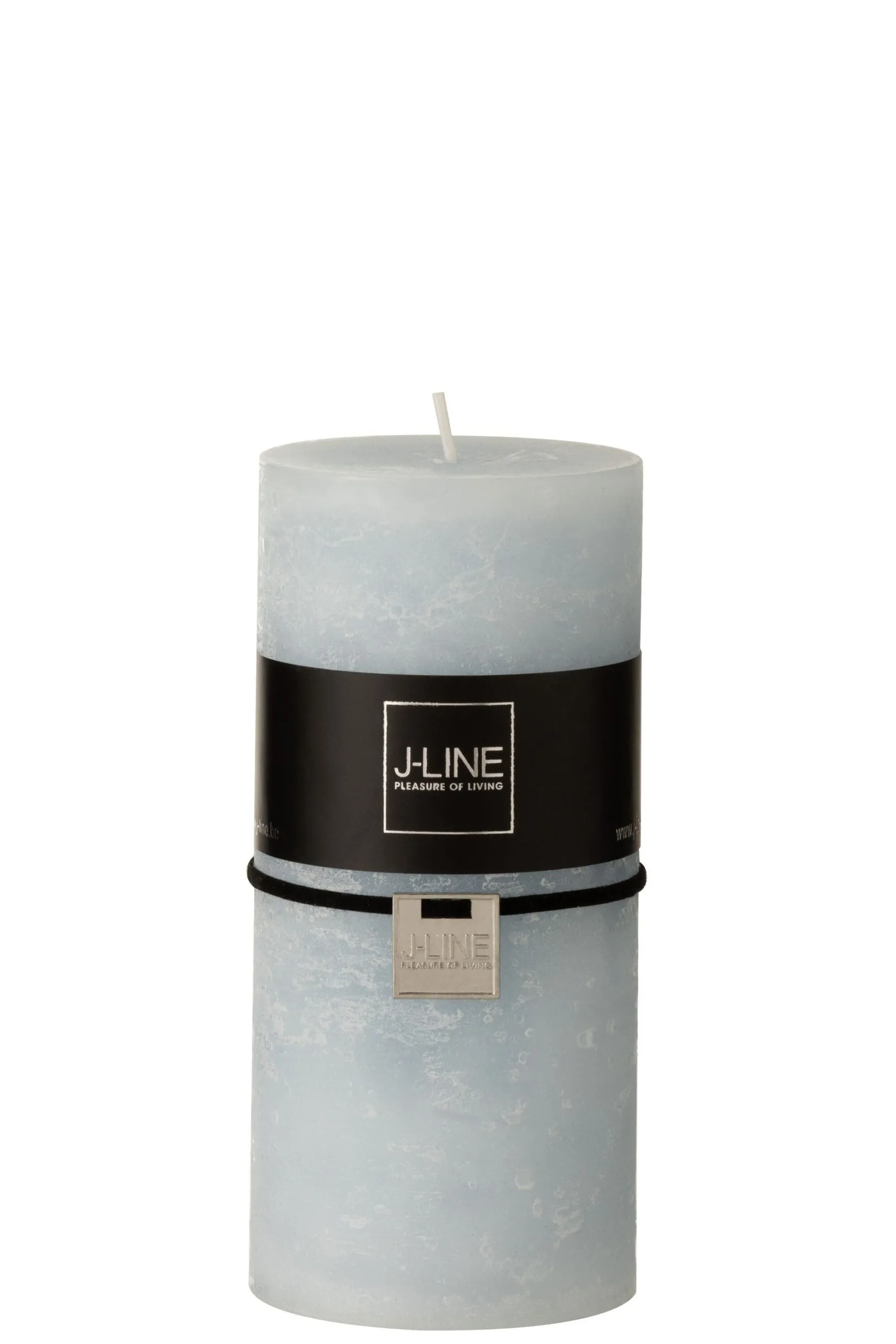 Bougie cylindrique bleu clair l -52h