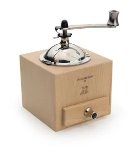 Moulin à sel carré Nature Ø 11 cm 13,3x9,5x11 cm Rollinger Peugeot Saveurs