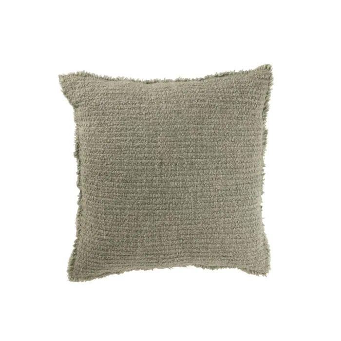 Verdeco, coussin déco, coton vert