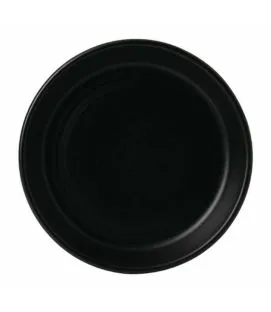 Assiette à tapas rond noir porcelaine Ø 11,8 cm Evo Jet Dudson