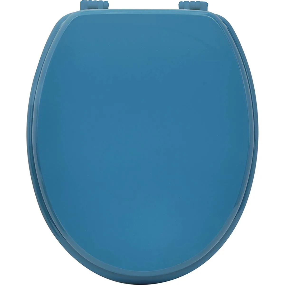 ABATTANT WC MDF 18 POUCES ATTACHES PLASTIQUES BLEU CANARD