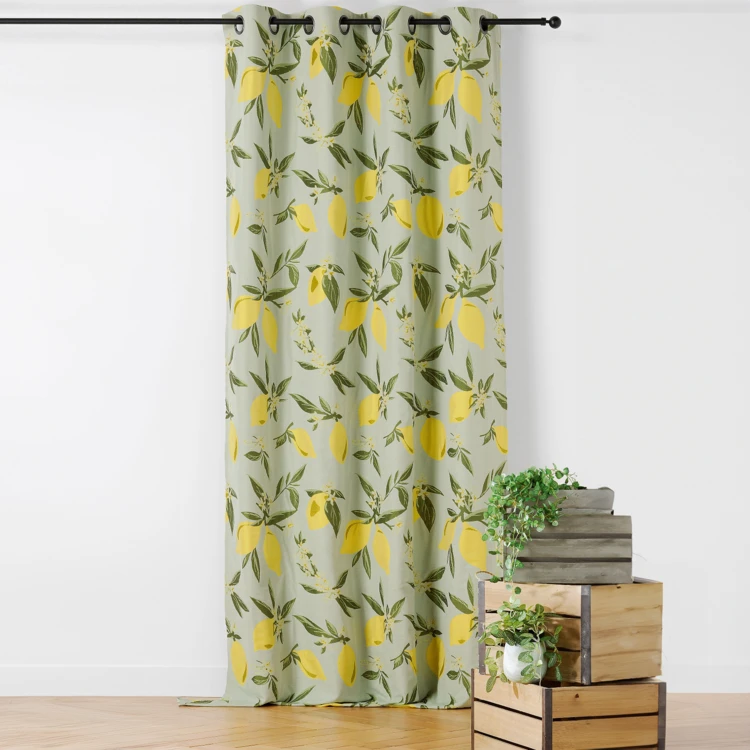 Rideau Dolce Vita motif citrons