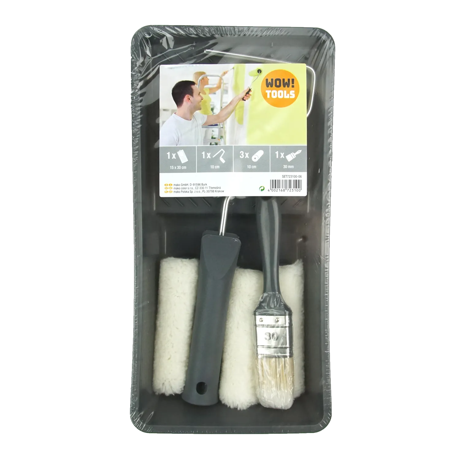 Lot peinture boiserie + + pinceau plat 30 mm - 4MURS