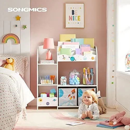 Rangement de jouets pour enfants avec tiroirs en tissu et sac d'accessoires