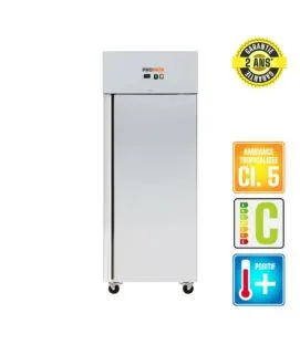 Armoire réfrigérée 1 porte froid positif 700 L 3 grilles Proinox