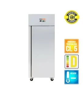 Armoire de congélation 1 porte froid négatif 700 L 3 grilles Proinox