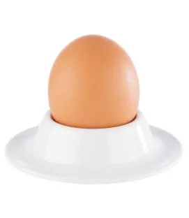 Set de 4 coquetiers rond blanc mélamine Ø 8,5 cm Casual Aps