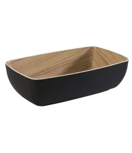 Saladier mélamine noir 26,5x16,2x7,5 cm 4 L Frida Aps