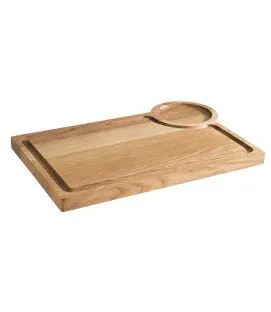Planche à steak rectangulaire chêne 37 cm Oak Aps