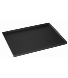 Plateau repas rectangulaire noir carton 37,2x27,2x1,7 cm Pro.mundi