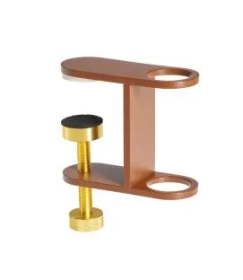 Fixation lampadaire led nomade sur parasol ou table rouille Paranocta