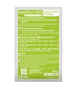 Nettoyant désinfectant en doses 20 ml 250 doses Exeol (250 pièces)