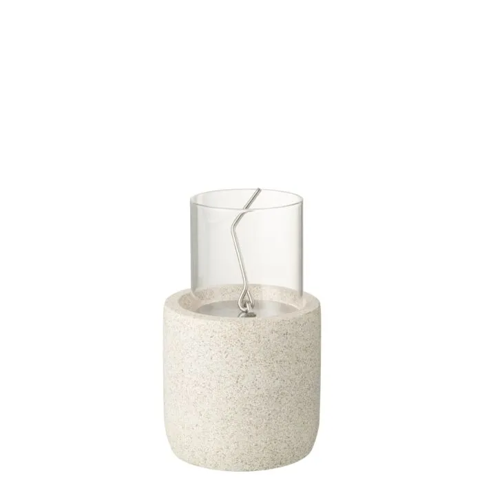 Zefiro, brasero rond, ciment gris