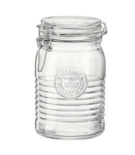 Bocal avec couvercle hermétique transparent verre Ø 11,1 cm Officina 1825 Bormioli Rocco