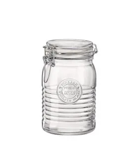 Bocal avec couvercle hermétique transparent verre Ø 10,8 cm Officina 1825 Bormioli Rocco
