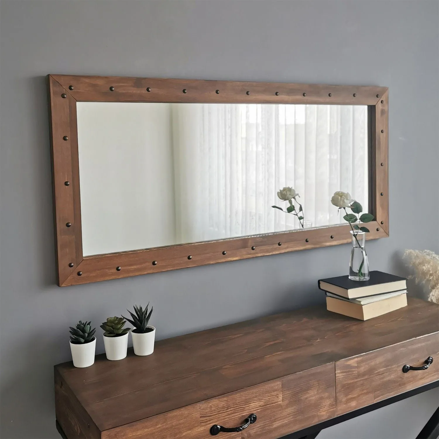 Z115 Miroir | BOIS DE PIN | Noyer