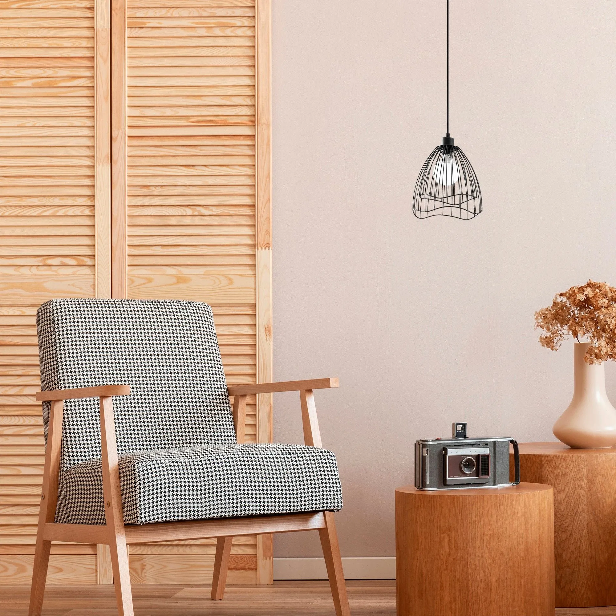 Zeyno Lustre | Hauteur réglable | Noir