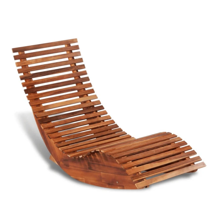 Chaise longue basculante extérieure