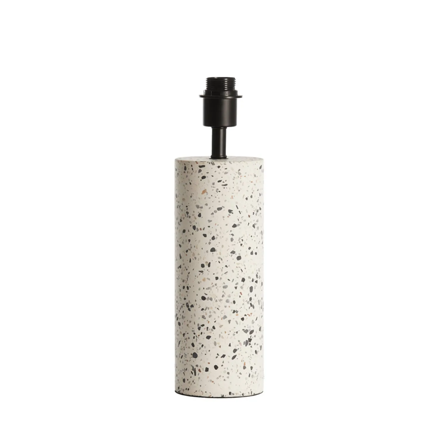 Socle de lampe cylindrique motif terrazzo Light & Living Randy – H. 41 cm