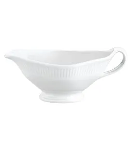 Saucière blanc porcelaine culinaire 20,5 cm Plisse Pillivuyt
