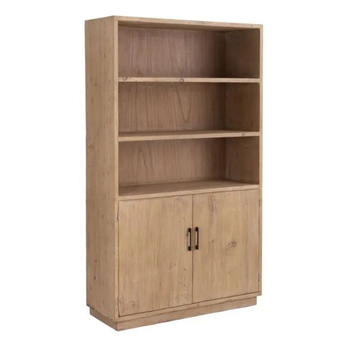 Yves, bibliothèque orme, bois naturel