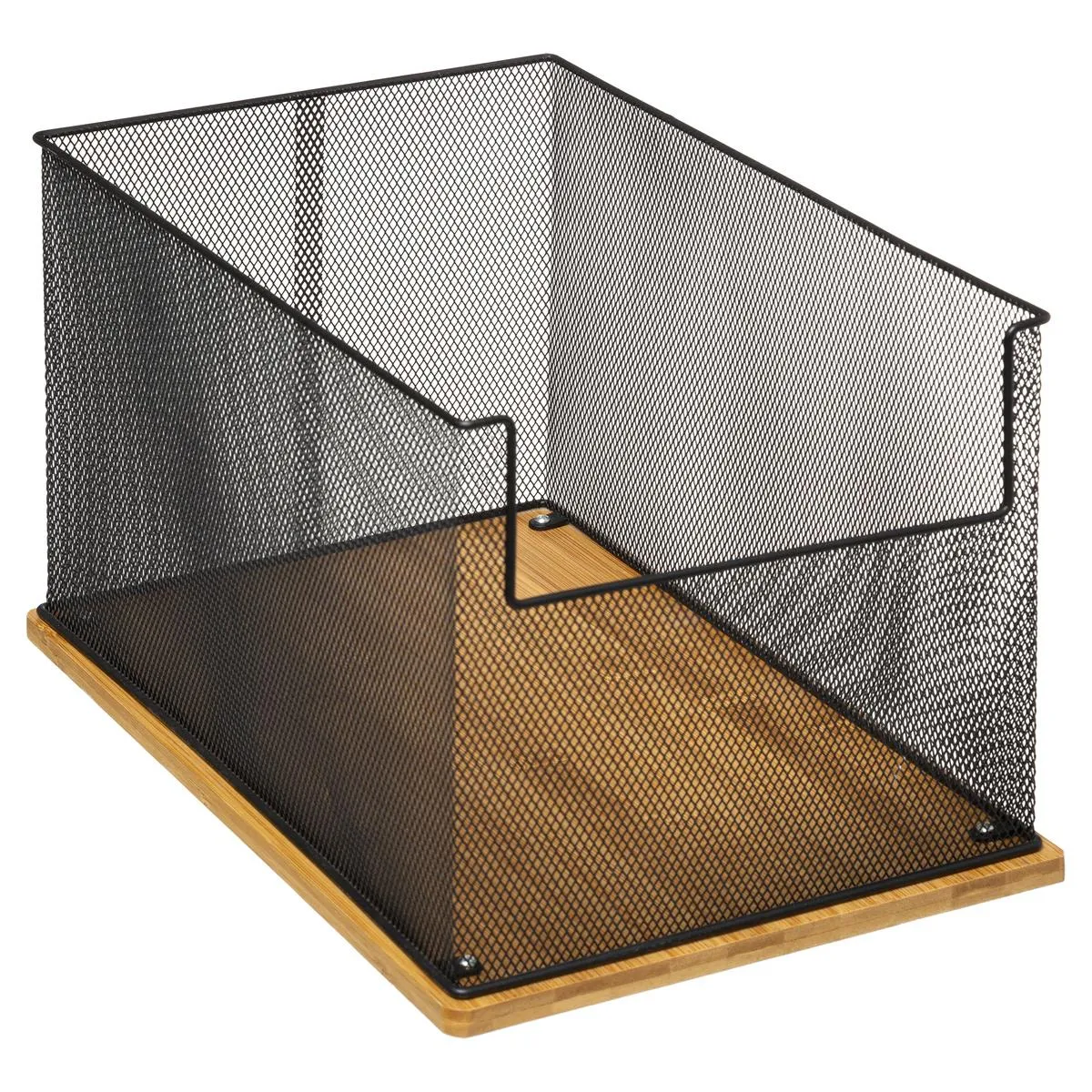 RANGEMENT BUREAU METAL BAMBOU