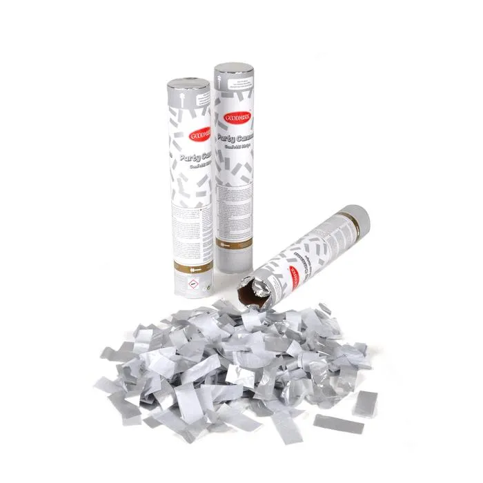 CANON A CONFETTIS ARGENT