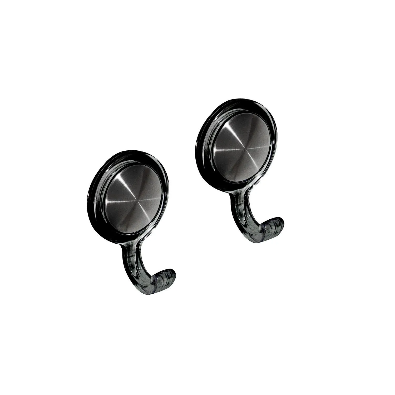 ACCROCHE TORCHON X2 GRIS NOIR TRANSPARENTS