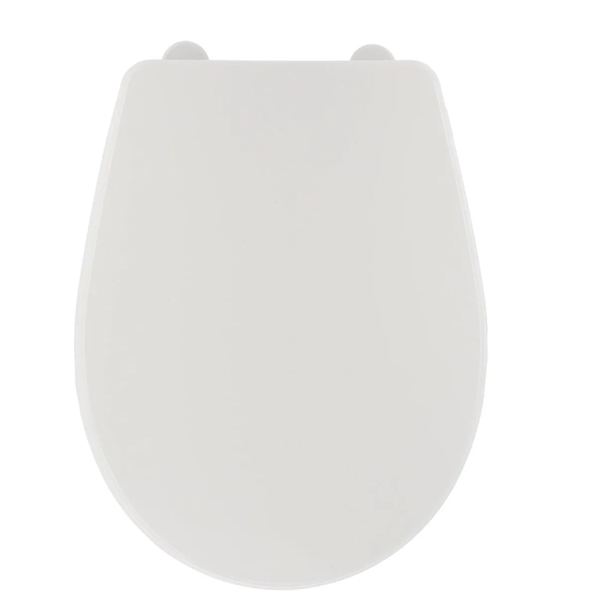 ABATTANT WC PLASTIQUE 18 POUCES ATTACHES PLASTIQUES BLANC