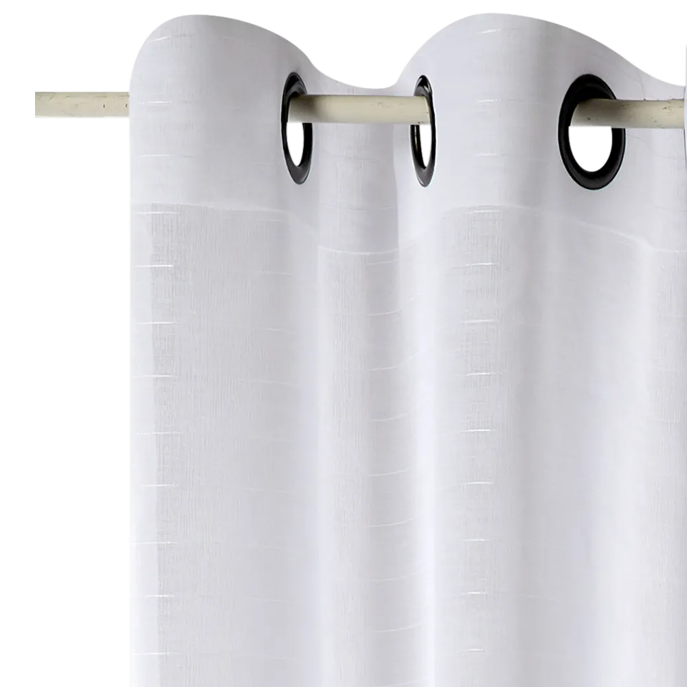 Voilage FLOT BLEU coloris blanc 300 x 240 cm - 4MURS