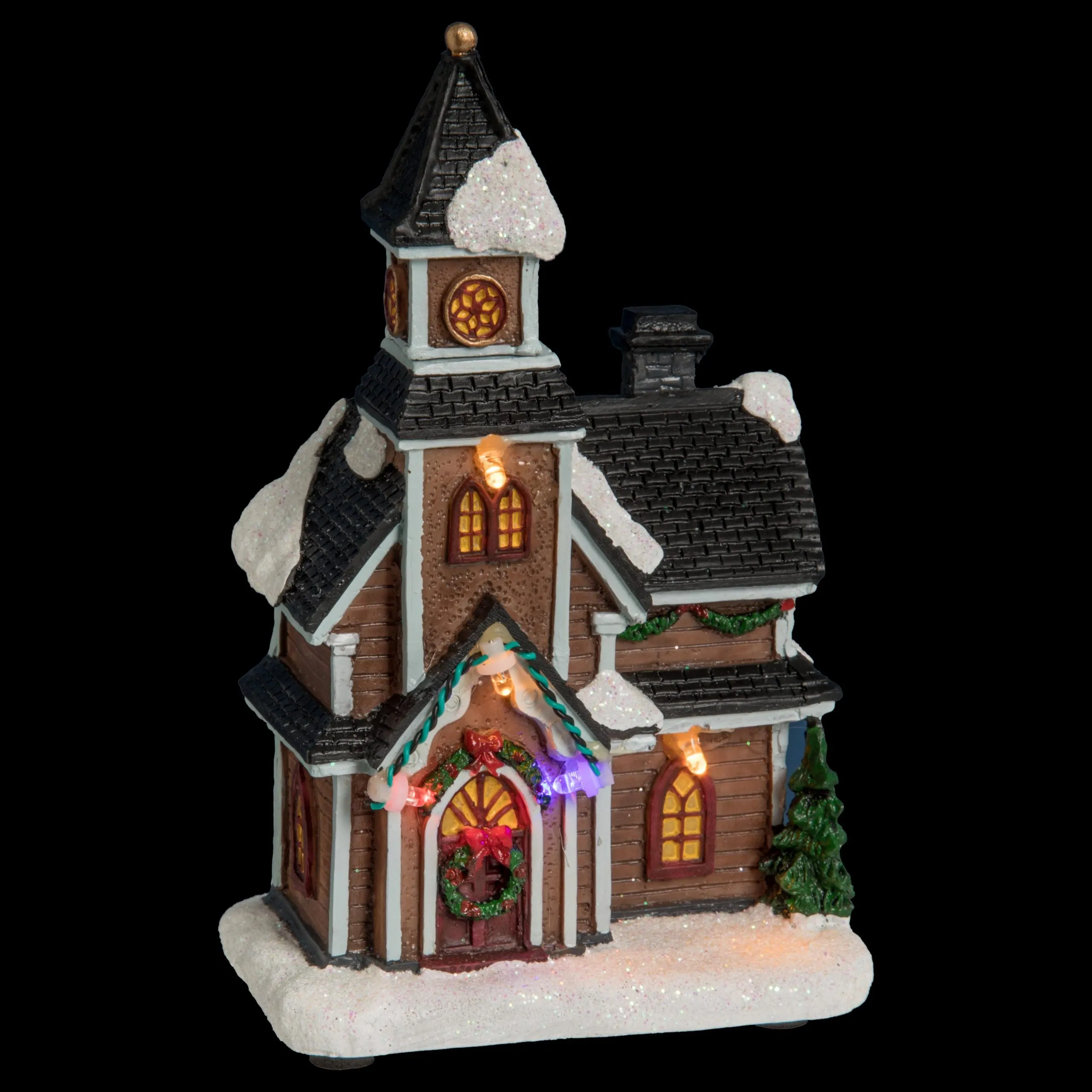 VILLAGE DE NOEL MAISON A PILE 3 A 5 LEDS