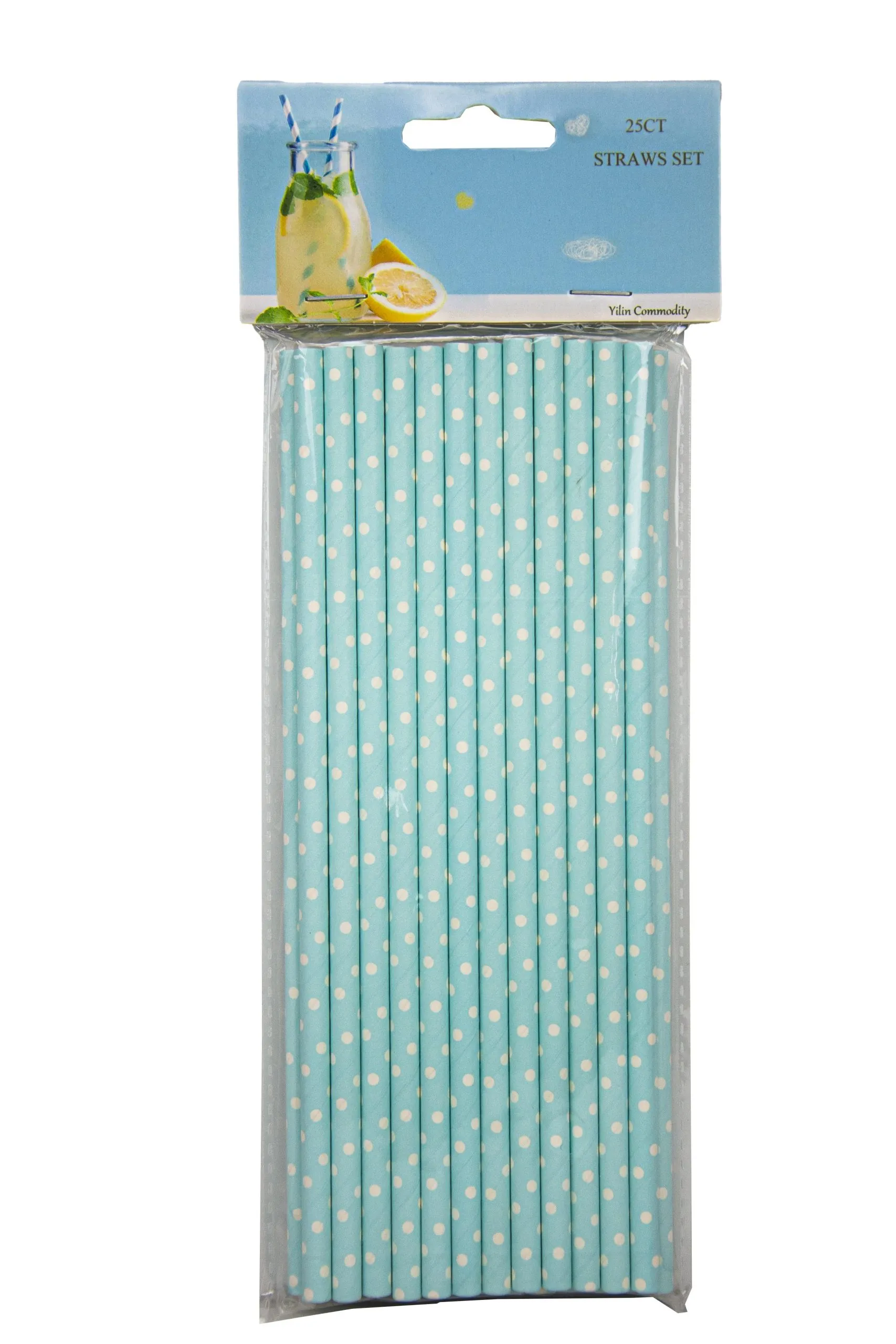 25 PAILLES PAPIER 19.5CM