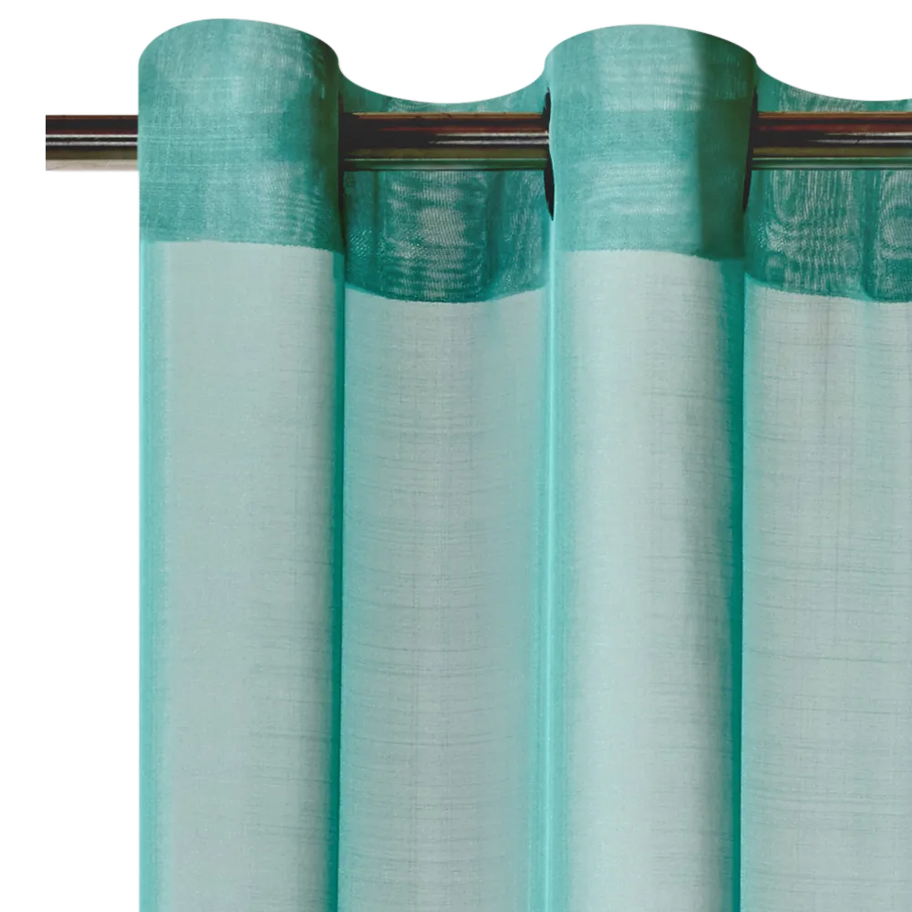 Voilage ÉTAMINE GIVRÉE coloris céladon 145 x 240 cm - 4MURS